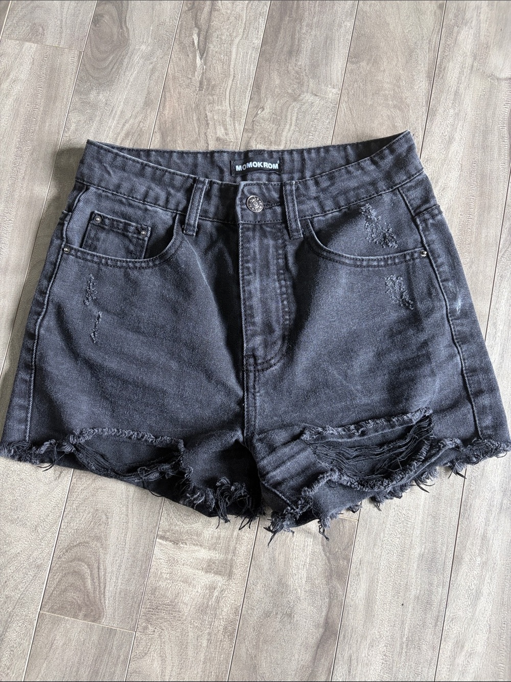 Momokrom Black Jean Shorts